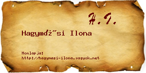 Hagymási Ilona névjegykártya